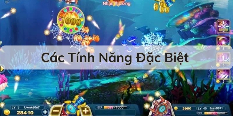 Các tính năng người tham gia có thể dùng khi tham gia tại sân chơi